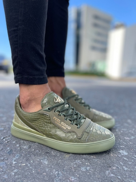 MILAN SNAKE GREEN - Comprar en Feel good shoes