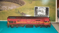 JEM-070 - HOBBYTEC Locomotiva U20c RFFSA - Mecanica Frateschi DC - c/ Kadee, customizada e envelhecida - Produto no estado