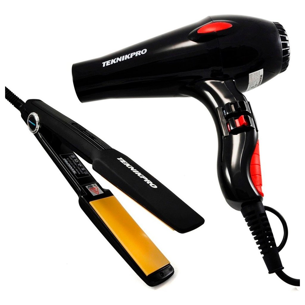 Kit Student Professional Secador y Plancha De Pelo Teknikpro
