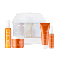 Schwarzkopf Sun Protect 30%OFF : Shampoo 200ml + Aceite 150ml + Spray Acondicionador 100ml + Tratamiento 150ml + Bolsito sin cargo