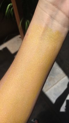 Tinta Fluorescente com Glitter Corpo e Cabelo - Dourada - comprar online
