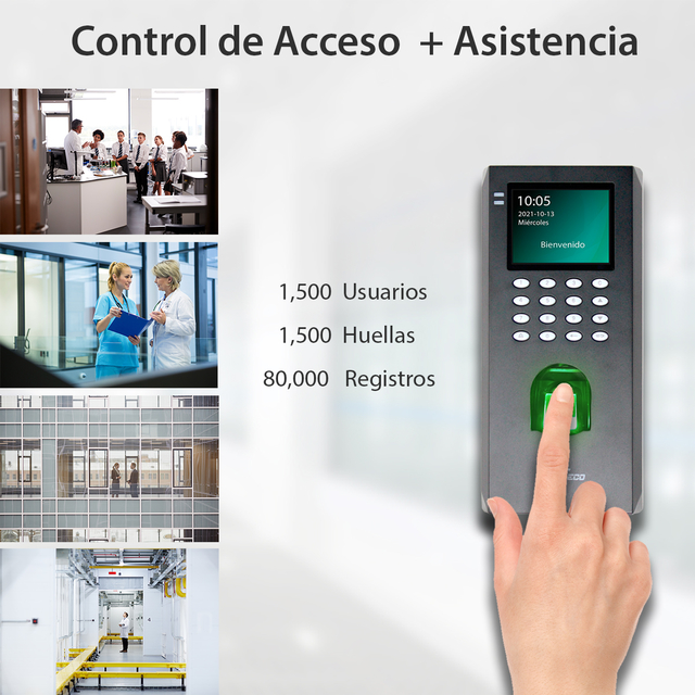LF20 Terminal para Control de Acceso y Asistencia con Huella Digital
