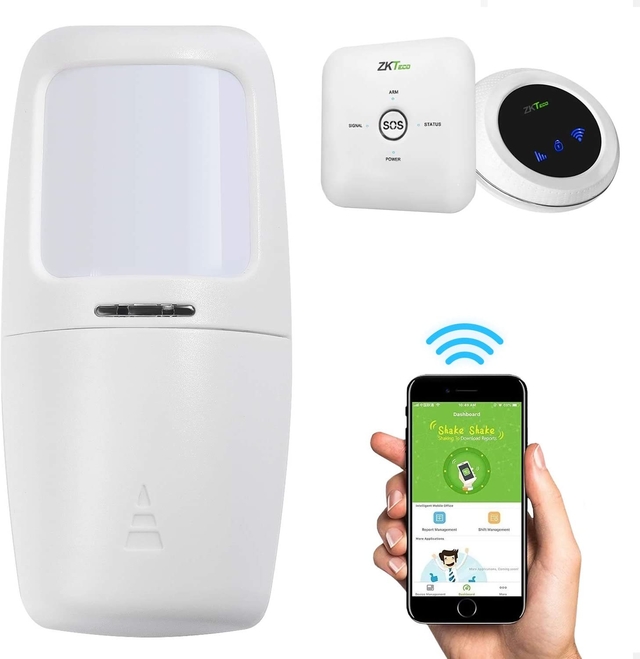 Sensor de Movimiento, WiFi Inalámbrico de Seguridad por Infrarrojo para  Hogar, Tienda y Hotel para Alarmas BA01 y BA02