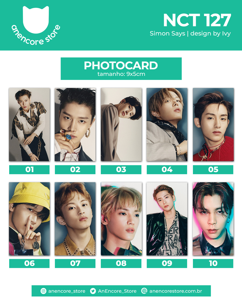 Photocards NCT127 - Simon Says - An Encore Store