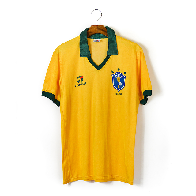 Camisa de futebol Seleção Brasileira 1986 Topper | Para Fanáticos