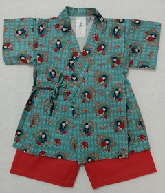 Conjunto Kimono Infantil Kokeshi