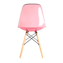 Imagen de Silla Eames Transparente-Rosa x6