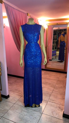Vestido Panther Micropalliettes lineal sirena sin plumas Art. 17536 en internet