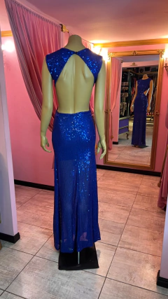 Vestido Panther Micropalliettes lineal sirena sin plumas Art. 17536 - tienda online