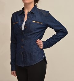 Camisa Melina Jean con pespuntes Art. 13026 en internet