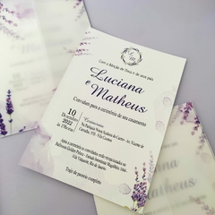 Convite Lavanda Floral - loja online