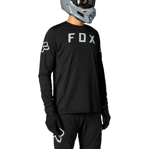 JERSEY FOX MTB DEFEND LS (BLK) - Uniformes Enduro
