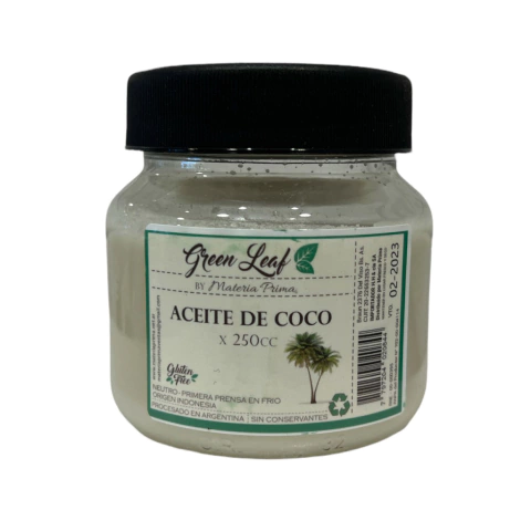 Aceite de Coco Materia Prima 250ml