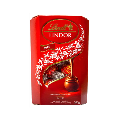 Lindt Lindor Bombones Chocolate con Leche 200grs