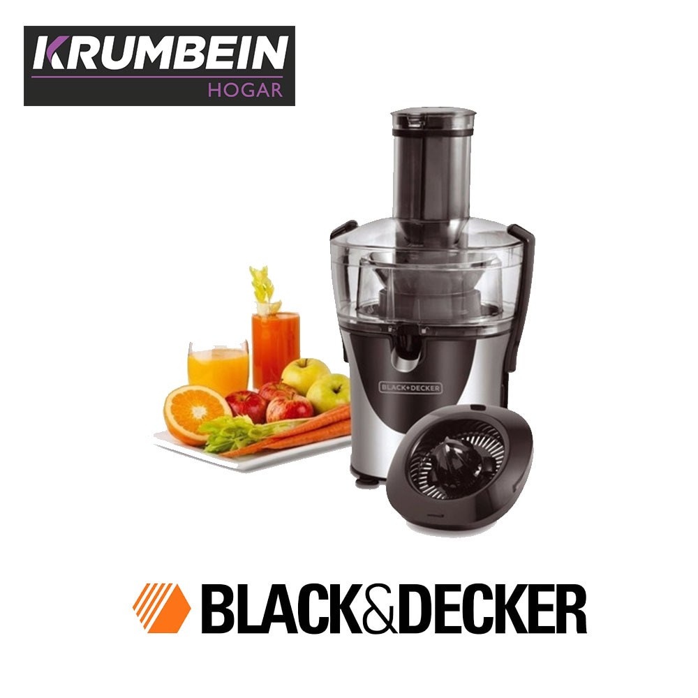 EXTRACTOR DE JUGOS GRIS 800W BLACK \u0026 DECKER JM8000SBD – Tienda Moya