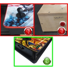 Arcade Fliperama Portátil Óptico + 2 controles Playstation 12000 Jogos !! - Big Games