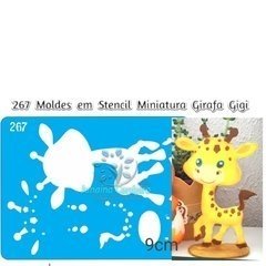 267 - Stencil Miniatura Girafa Gigi