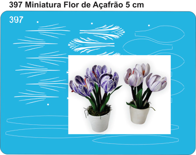 397 - Miniatura Flor de Açafrão 5cm