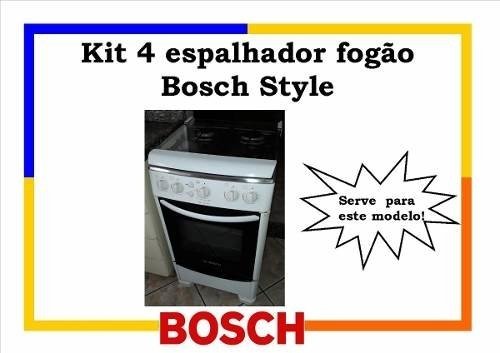 Kit 4 Espalhador Boca Queimador Tampa Fogão Bosch Stylle