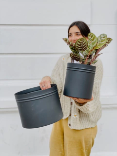 MACETA RELIEVE DOBLE - Atelier Botánico | Vivero boutique