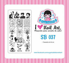 Placa de Stamping SB037 - SUGAR BUBBLES