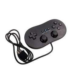 Imagem do Para nintendo wii clássico com fio controlador de jogo joystick gamepad para nintendo wii controlador clássico