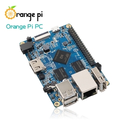 Cor laranja pi pc 1gb h3 quad-core, suporte android, diodo emissor de imagem bocal para computador
