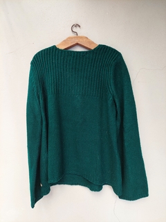 Sweater verde escote cuadrado - Gusmán en internet
