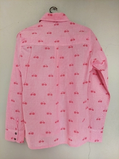 Camisa rosa y blanca - pura pampa - comprar online