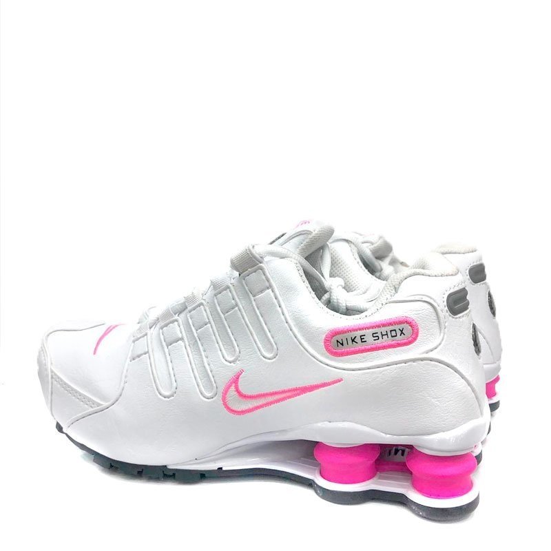 Tênis Nike Shox nz 4 molas rosa/branco Feminino