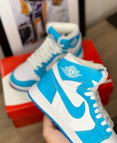 Tênis Nike Air Jordan 1 Azul Claro - Fwstoree