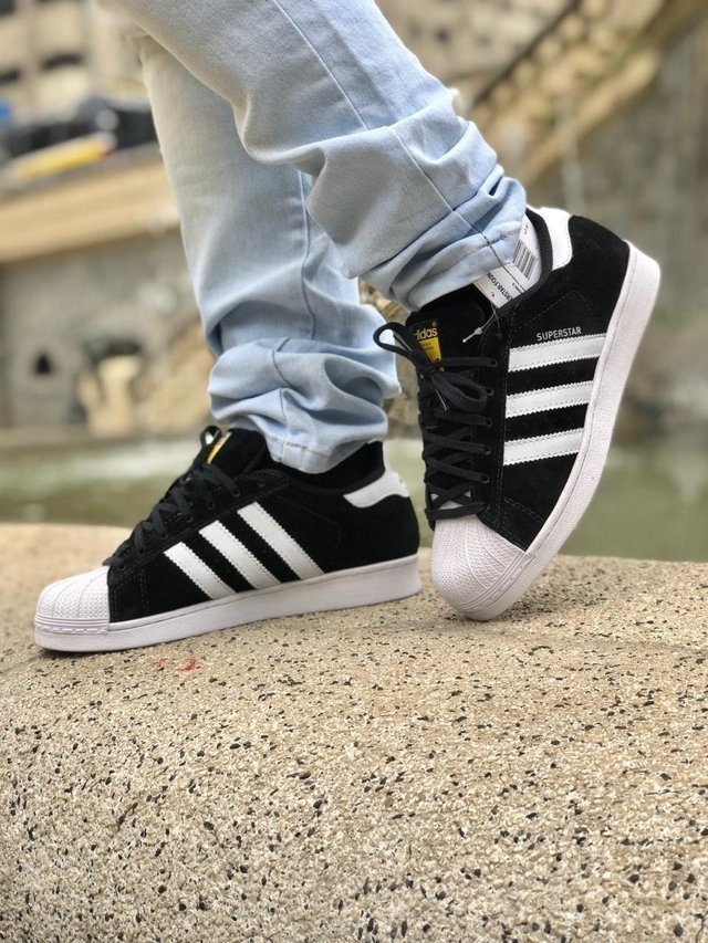 Tenis adidas Super Star Preto E Branco 35