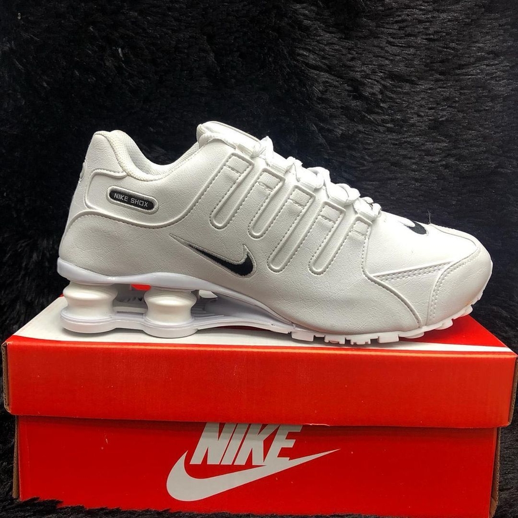 tênis nike shox nz eu branco