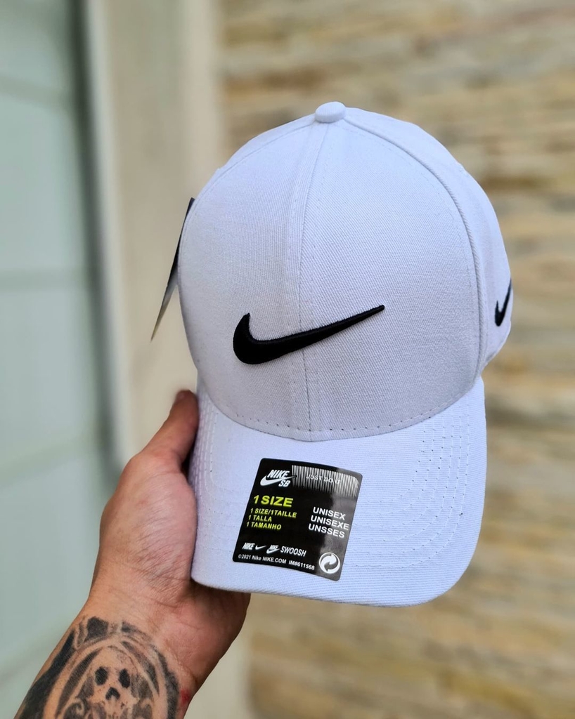 Boné Nike Branco Preto - Comprar em Fwstoree