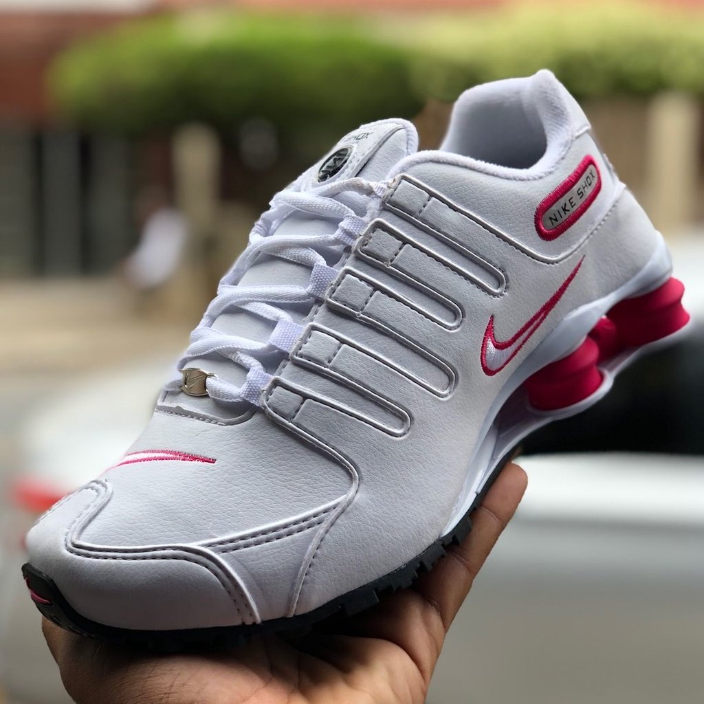 Tênis Nike Shox nz 4 molas rosa/branco Feminino