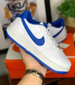Tênis Nike Air Force Azul/Branco promoção - Fwstoree