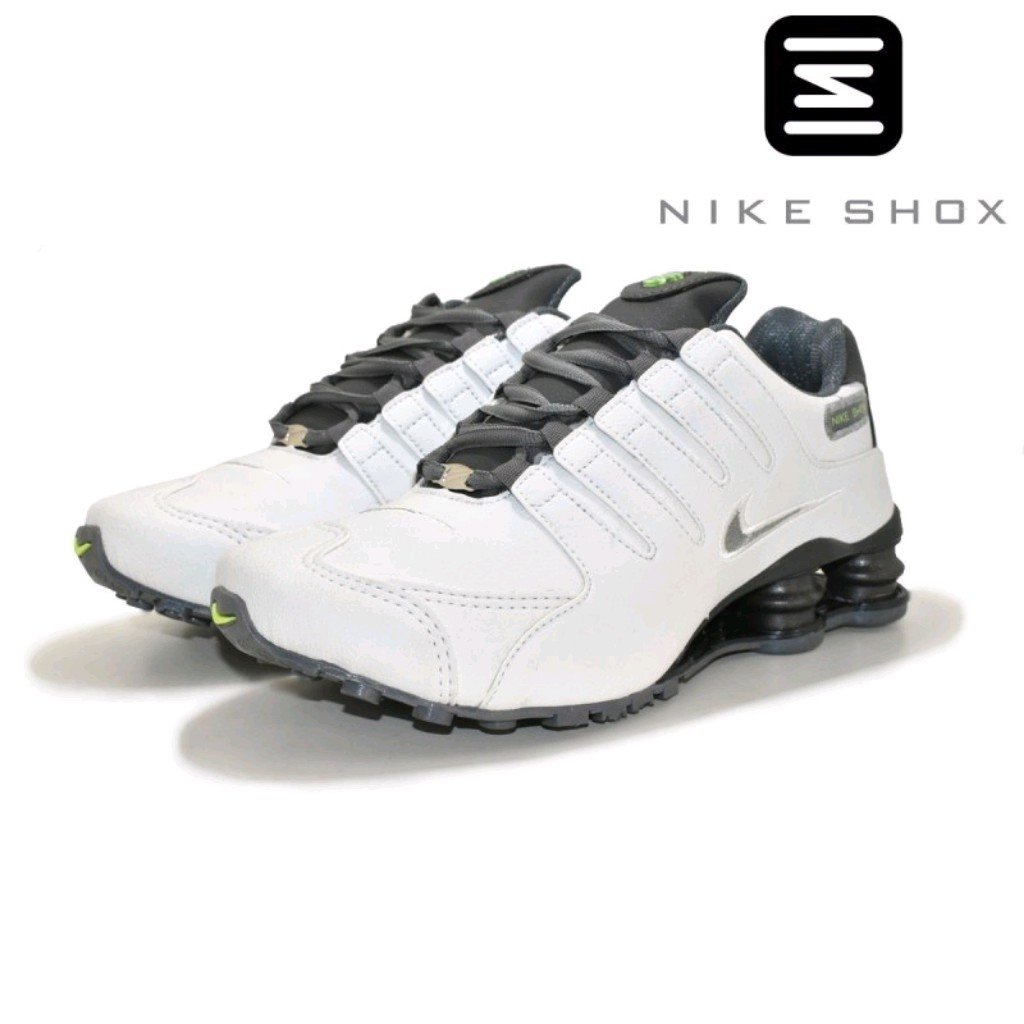 Tênis Nike Shox nz 4 molas branco e verde - Fwstoree