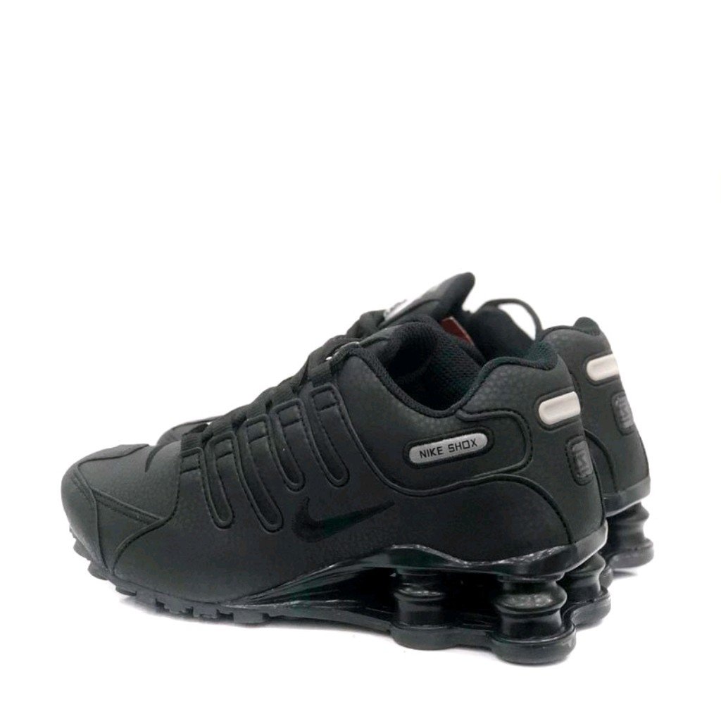 nike shox 4 molas preto e dourado