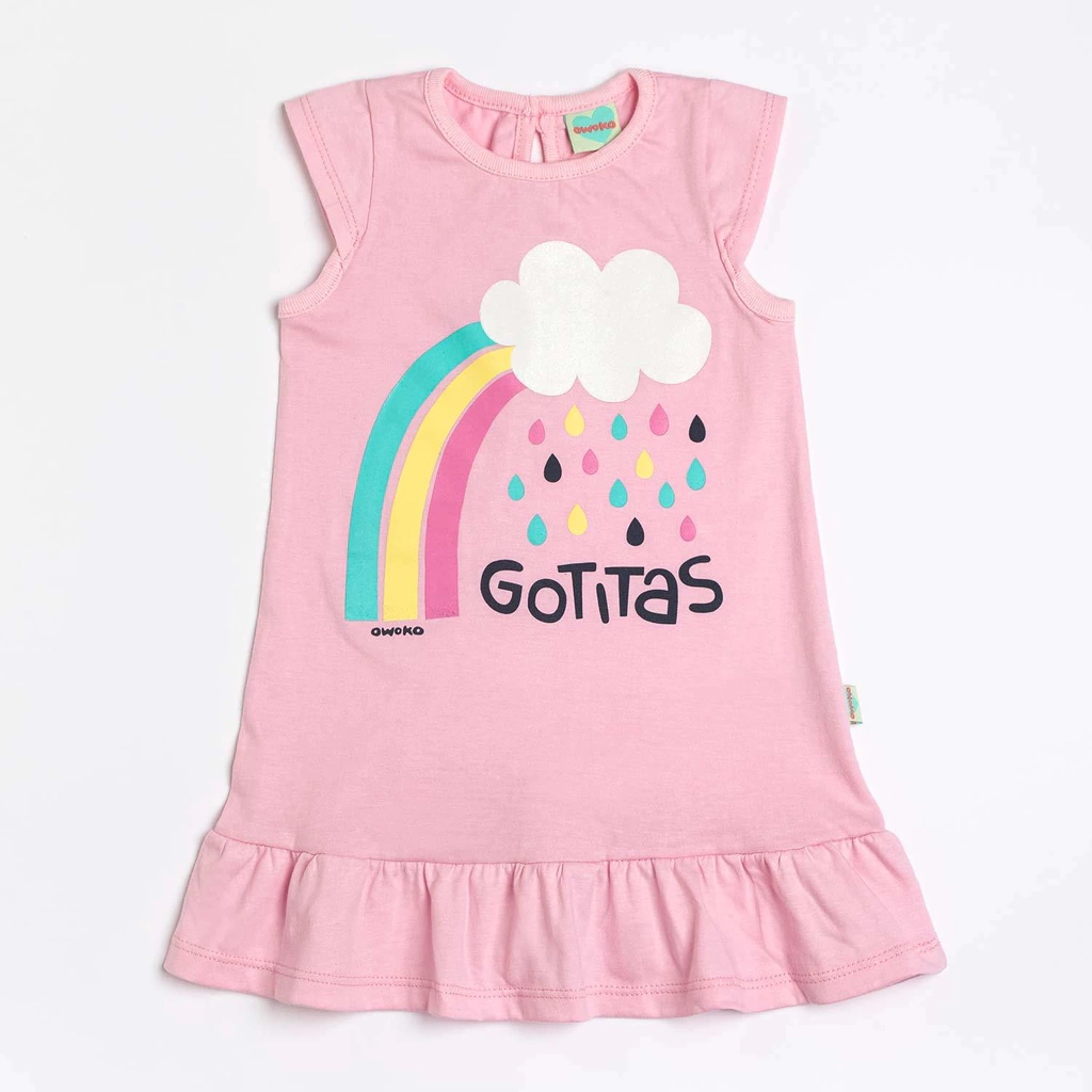 Vestido Gotitas Rosa Nena - Comprar en OWOKO Vestido Gotitas Rosa Nena - Comprar en OWOKO