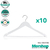 Perchas de Madera blanca Pack x 10 - M4205B - comprar online