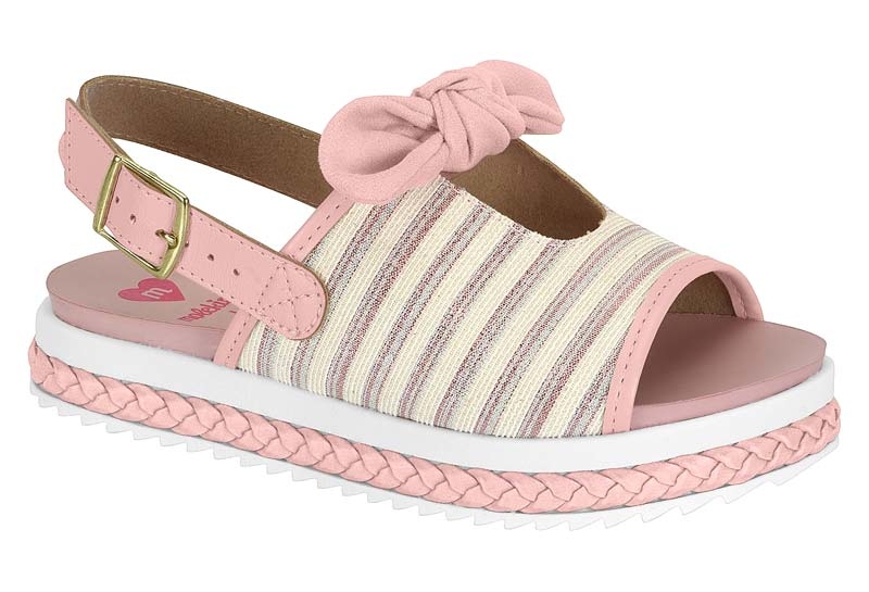 Sandalia Molekinha 08/2021 23051230 Cru Rosa