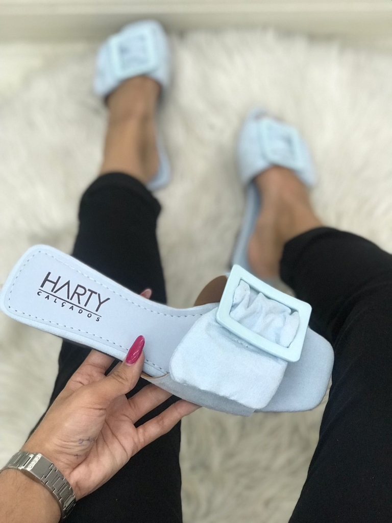 Tamanco Harty Calcados 50-5005 Aqua/suede