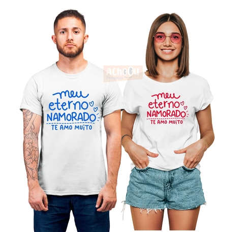 Kit Camiseta Casal Amor Da Minha Vida