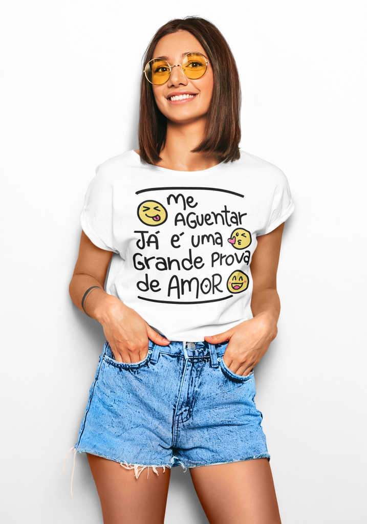 Camiseta T Shirt Feminina Prova De Amor