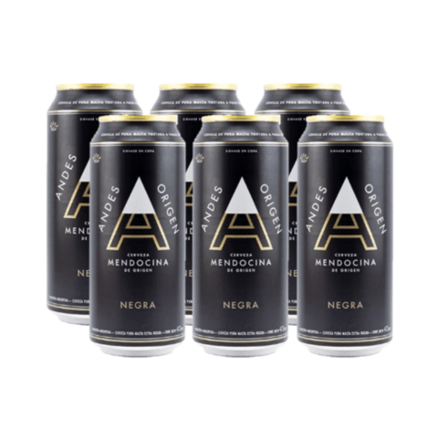 Andes Negra. Lata 473ml Six Pack (Argentina)