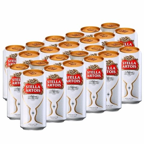 Lata Stella Artois 473ml.PACK 24 Latas