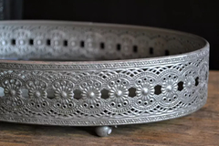 Bandeja Espejada Oval 30x20x6 Cm - luciano dutari