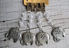 Set 4 Pesas Para Mantel Corona Rey Metal Cobre Envejecido - tienda online
