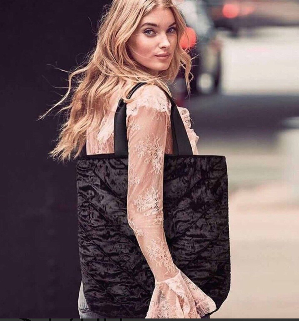 Bolso Victoria's Secret - Chenille Negro - 0292