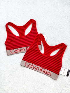 Top Calvin Klein - Lycra roja - Diamond Clothes